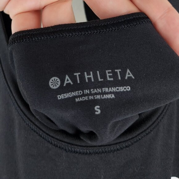 Athleta Simone Biles "Because I Can" Nitro Racerback Tank Top Black sz S - Picture 7 of 9
